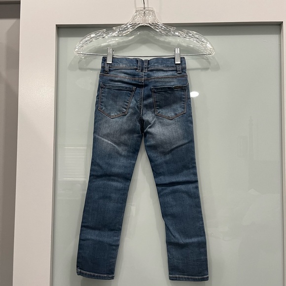 Bebe Girl Distress Straight Leg Jeans, Size 5 - Picture 2 of 4